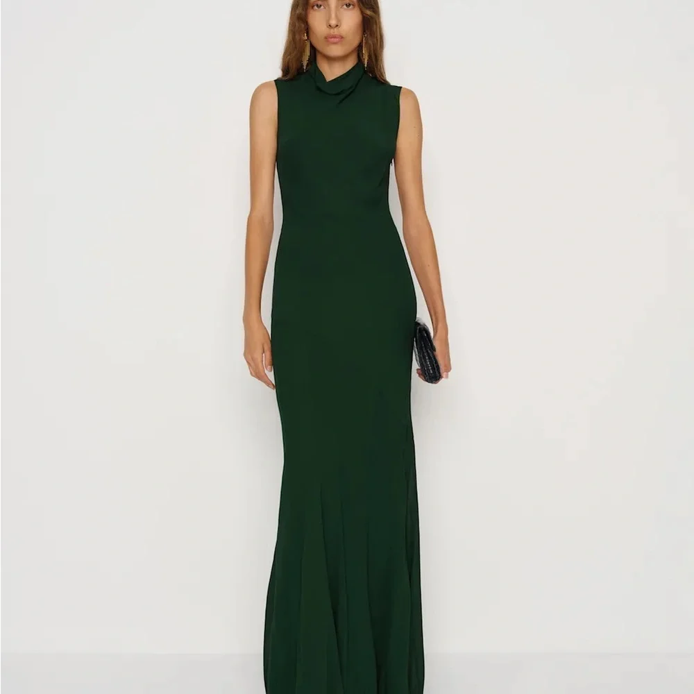 NWT Reformation Green Alizee Dress, Size 0 - Picture 2 of 7